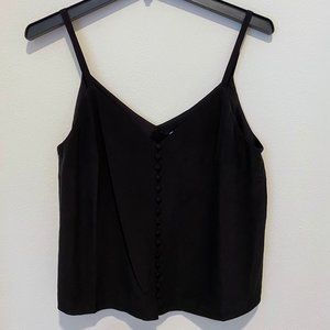 Madewell silk button front cami